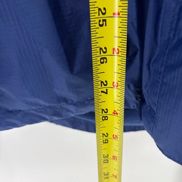 LL Bean TEK Rain Jacket Womens 2X Blue Fleece Lined Waterproof Hooded - Picture 9 of 11